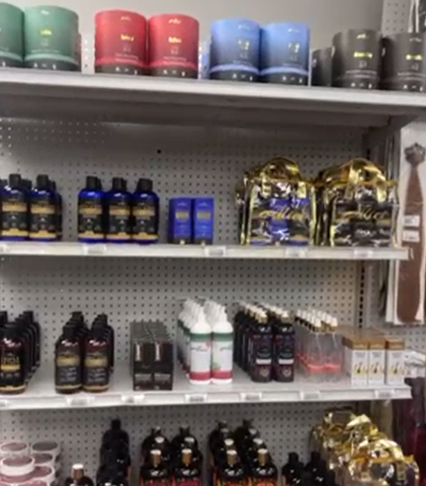 Productos Alici en backbar de salón